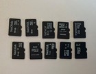 Lot Of 10 Used Micro SD Cards - Various Brands And Sizes