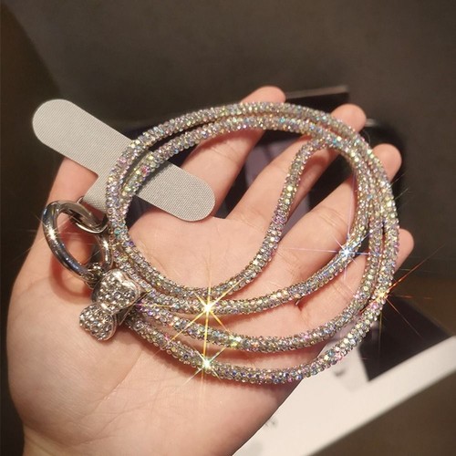 Gasket Clip Diamond Phone Lanyard Mobile Phone Chain Strap Keychain - 第 8/12 張圖片
