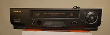 Hitachi VCR Plus VHS Player Recorder VT-FX6510A No Remote, Tested. W/AV Cable