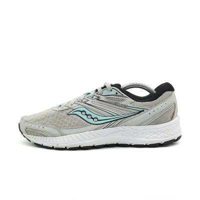 Saucony Damen Cohesion 13 Sneaker Grau/Mint Low-Top Laufschuh EU 38.5