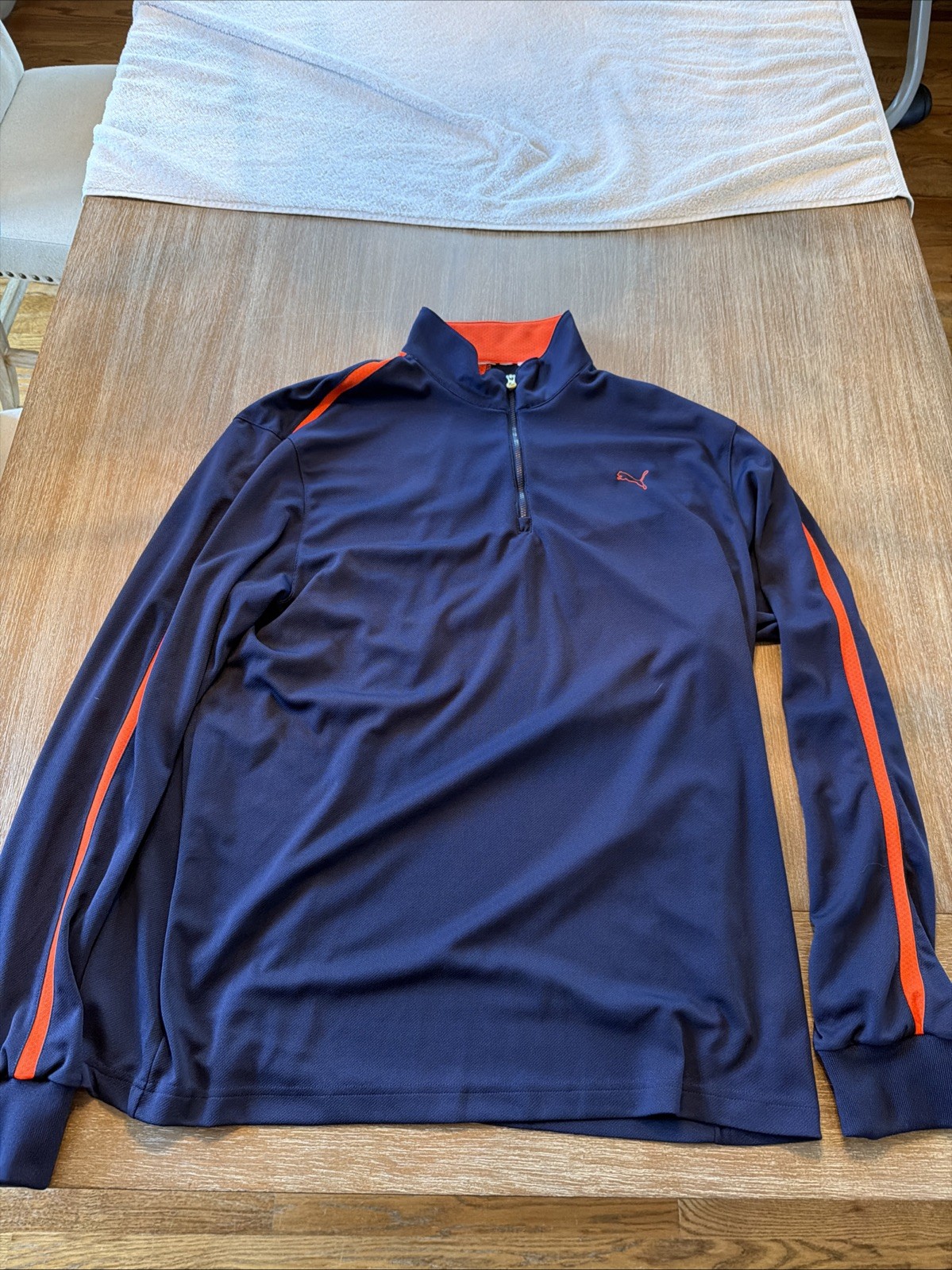 PUMA Essentials Elevated Pullover Mens Blue Casua… - image 1