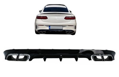 Diffusor Endrohre für Mercedes E-Klasse C238 A238 Sport Line 16-19 E63 Design