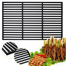 Grillrost Gasgrill 42-60cm Gusseisen Picknick Gitterrost Rechteckig Gussrost