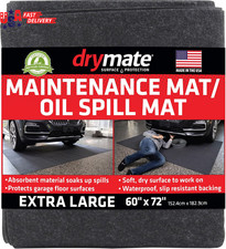 Premium Maintenance Mat Oil Spill Garage Floor Mat 60" X 72" , Absorbent, Water