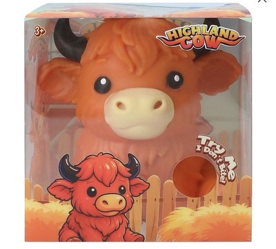 Highland Cow   Squishy Toy Animal Stress Relief Sensory Viral Squishy Toy PPNC