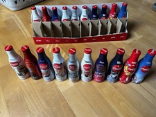 100 Jahre Coca Cola Konturflaschen 10x20er Jahre - 2010er Jahre Alu Flasche voll