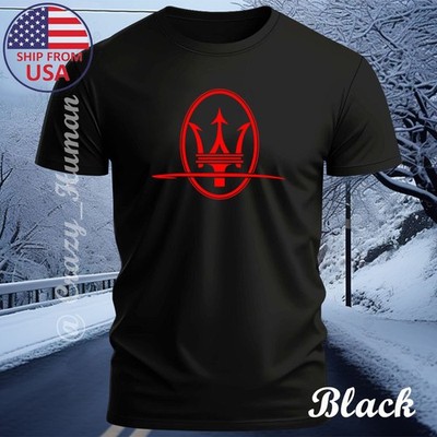 Maserati trident Design Funny T-Shirt All Size Made In USA Free Shipping