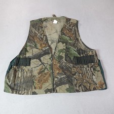 Vintage Sports Afield Vest Mens 2XL Realtree Camo Hunting Game Bag Shell Loops