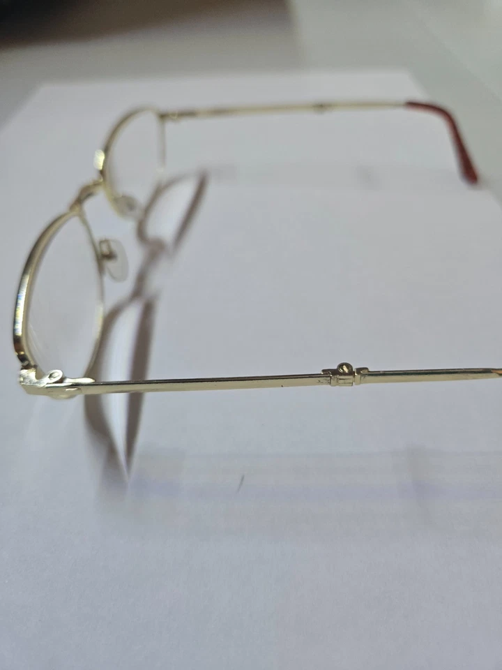 Gafas plegables vintage +125 chapadas en oro con estuche con cremallera Foto 4 de 4