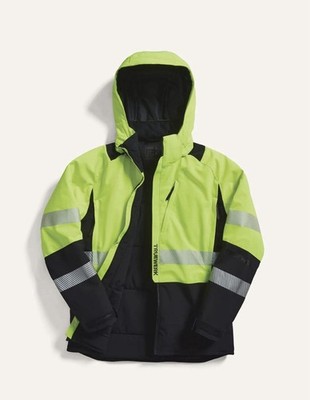 TrueWerk S4 Tower Parka Jacket Men's Hi Vis Yellow Size Large Coat winter