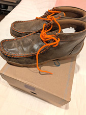 Twisted X Kids Driving Moc D-Toe Moccasin Boots Bomber/Neon Orange 6M