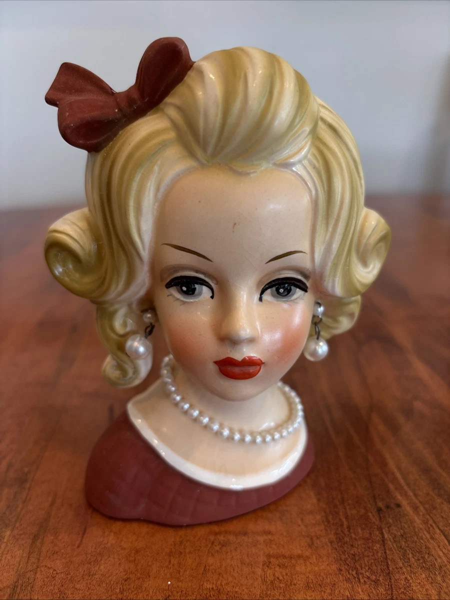 kinako   【希少】head vases ヘッドベース napco head vase products for sale | eBay