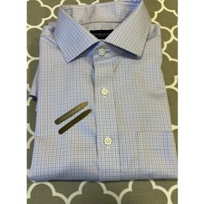Men's Proper Cloth Button Down Dress Shirt-18"Neck 27" Sleeve-100 Cotton
