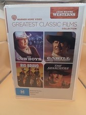 John Wayne Westerns The Searchers, Rio Bravo, Cowboys & Cahill - Like New - #108