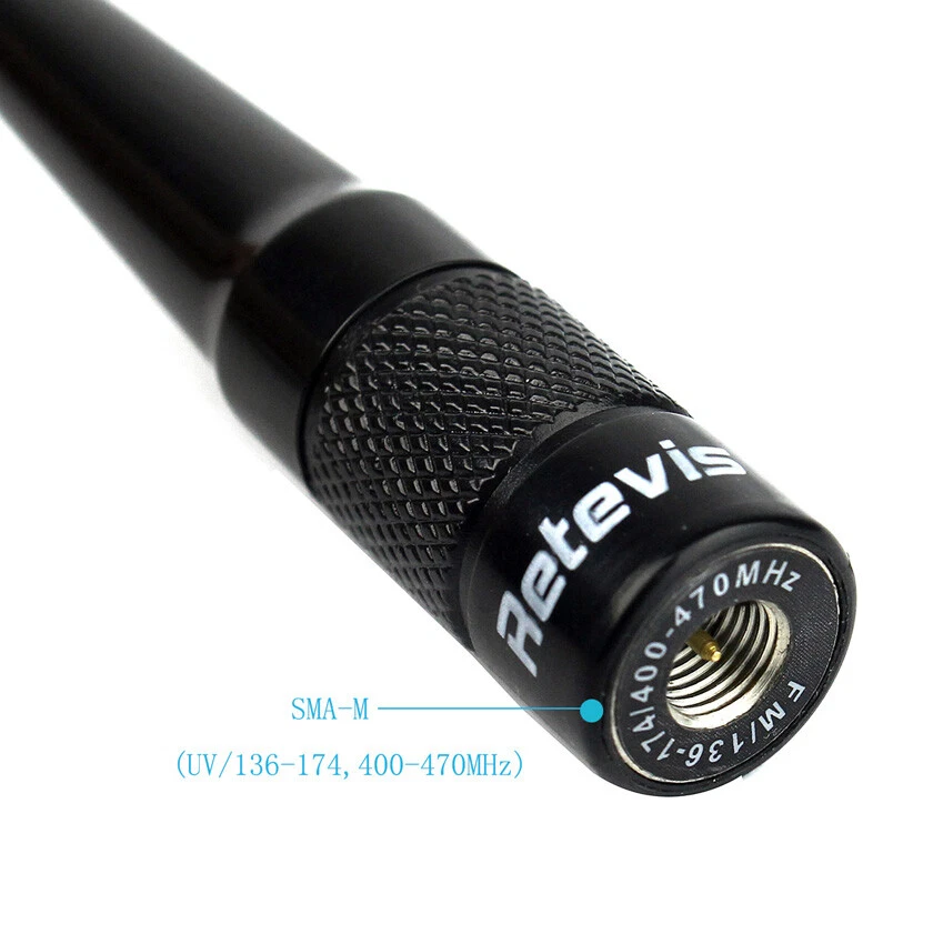 2X Retevis RHD-701 Antenna SMA-M Male 7.87" 144/430 MHz Dual Band Baofeng 2pcs - Image 4 of 4