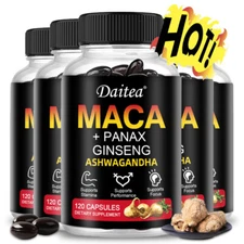 Maca Root (black, Red, Yellow) 10000 Mg 30 To 120 Capsules Sexual Health support