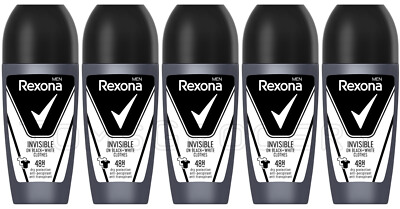 5 REXONA MEN INVISIBLE 48h Dry Anti Marks Protection Roll On Deodorant 50ml