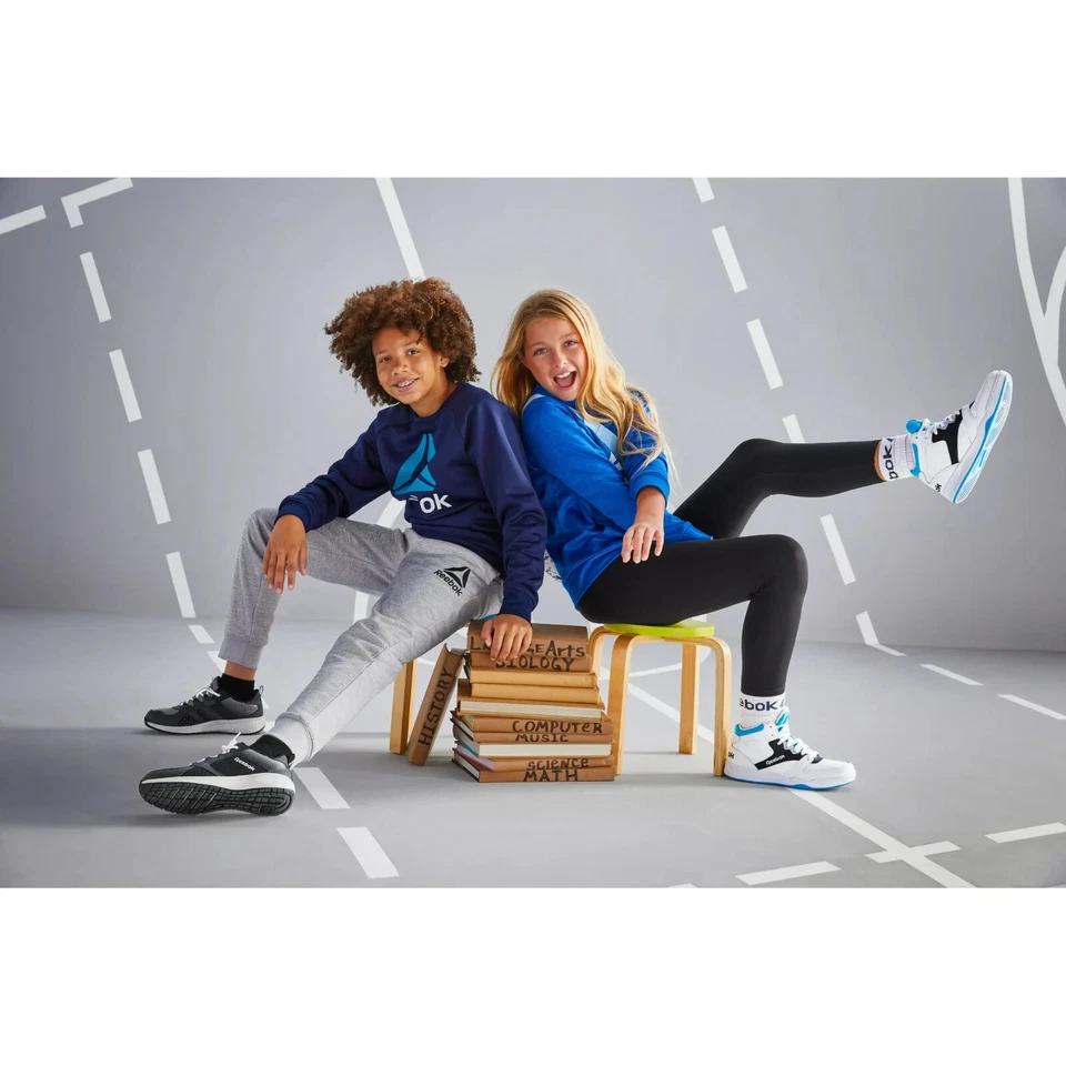 Meias Reebok® Kids Boy's Pro Series Cushion Crew, pacote com 6 - Imagem 3 de 4
