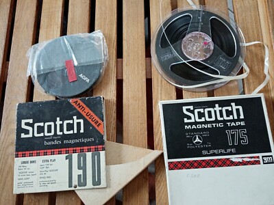 Set 2 Magnetstreifen - SCOTCH / AGFA + GEHÄUSE - MAGNETIC TAPE! 