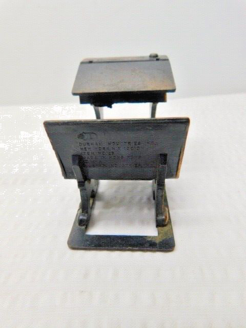 Vintage Durham Industries 1976 Diecast Dollhouse Furniture School Desk No.25