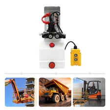 3Quart DC Double Acting Electric Hydraulic Pump Hydraulic Power Unit Pack 12V 4L