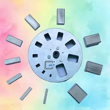 Disc Cutter Rectangle Shape | Set of 10 punches | 6mm to 31mm | Jewelry Dies |