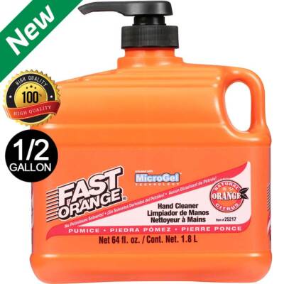 Permatex Fast Orange Pumice Micro Gel Hand Cleaner For Mechanics Grease 1/2 Gal
