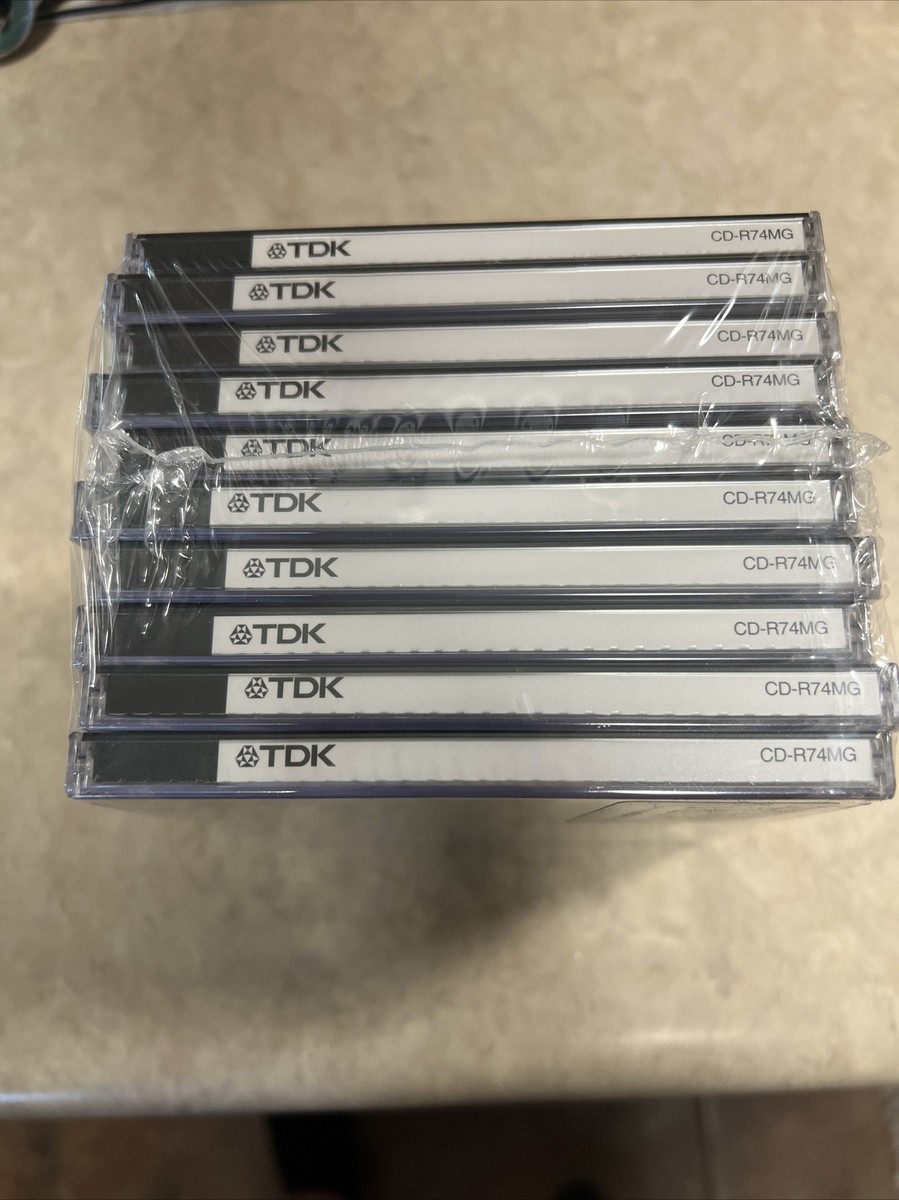 NEW-TDK CD-R 10 PACK 650 MB 74 MIN-12X DATA DISCS MEDIA-SEALED | eBay