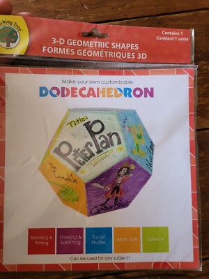 NEW NIP Make Your Own Dodechedron Teaching Tree Geometric Shapes 3-D learning