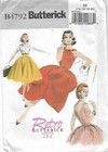 C320 BUTTERICK B4792: RETRO 50s  DRESS & JACKET SIZE 14-20 SEWING PATTERN