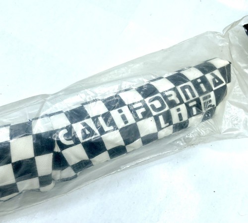California Lite Crossbar Pad Checkered Black / White NOS Old School BMX - Picture 2 of 6