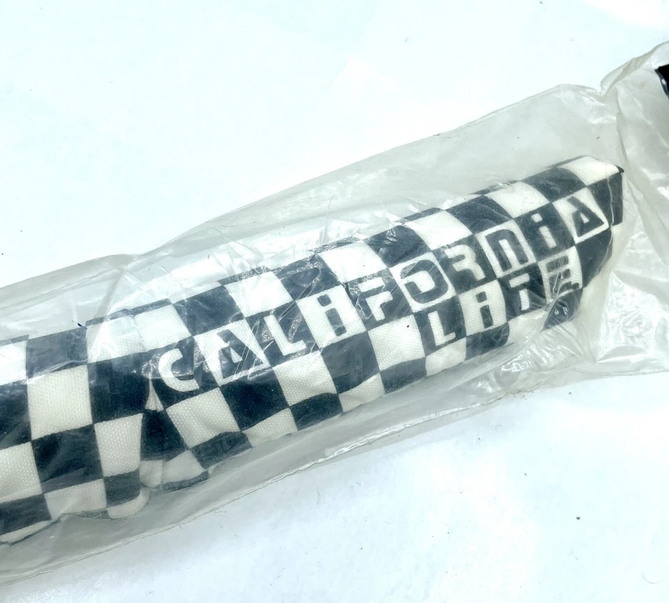 California Lite Crossbar Pad Checkered Black / White NOS Old School BMX - Image 2 of 4