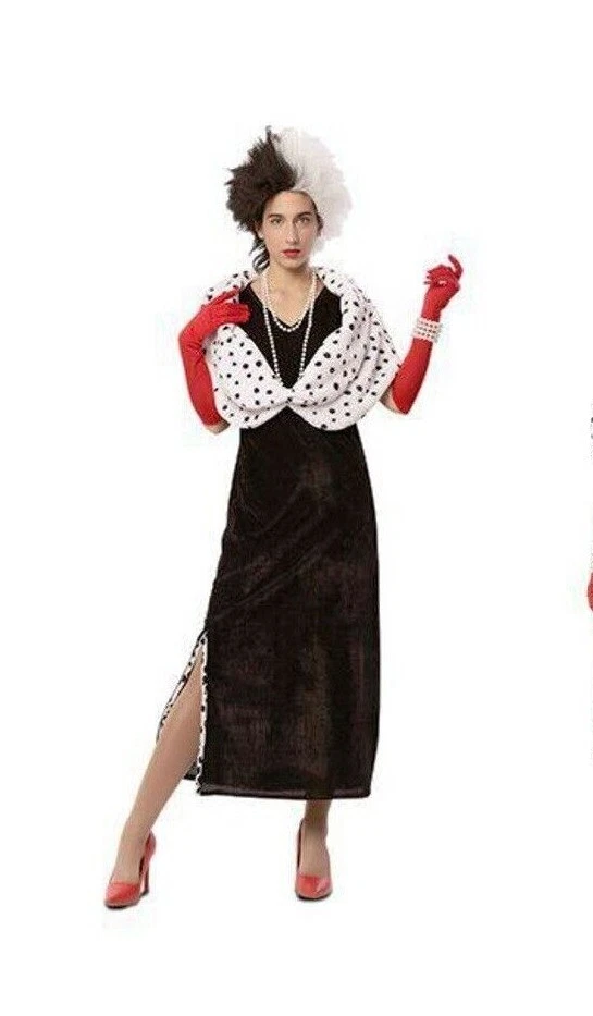 Vestito carnevale crudelia demon bambina sale