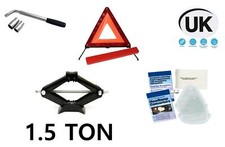 Car Travel EU Kit 1.5T Scissor Jack Warning Triangle Wheel Brace UK  Beam Bender