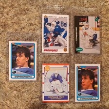 (5) Stephane Fiset 1990-91 Topps Rookie card RC Score OPC 1991-92 Upper Deck . rookie card picture