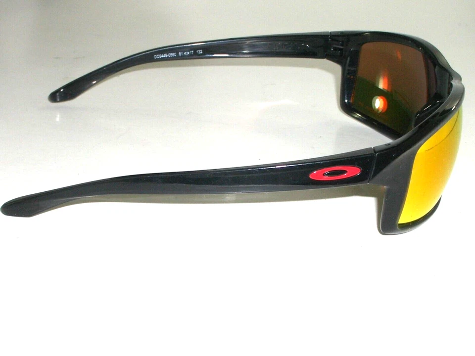 OAKLEY OO9449-0560 61[]17 132 ORANGE MIRROR/FLASH POLARIZED WRAPS SUNGLASSES - Image 4 of 4