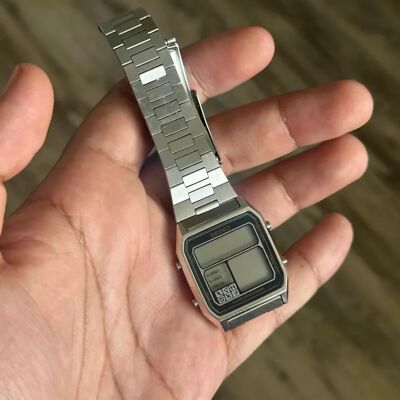 Vintage 1981 Seiko D138-4009 Running Man Alarm Chrono