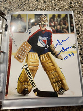 Gilles Gratton Signed Autographed New York Rangers 8X10 Photo