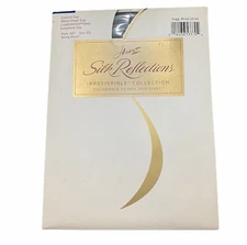 Hanes Silk Reflections Vintage 1997 Barely Black CD Control Top Matte Sheer NEW