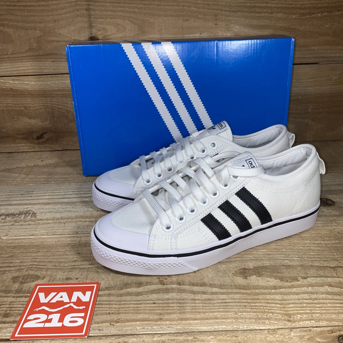 Adidas Originals Nizza Athletic Skate Trainer Sneaker Shoes CQ2333 Sz 9