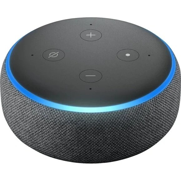 Amazon Echo Dot (3G), HQ, WITH CHARGER+CORD, LED, FULLY FUNCTIONAL