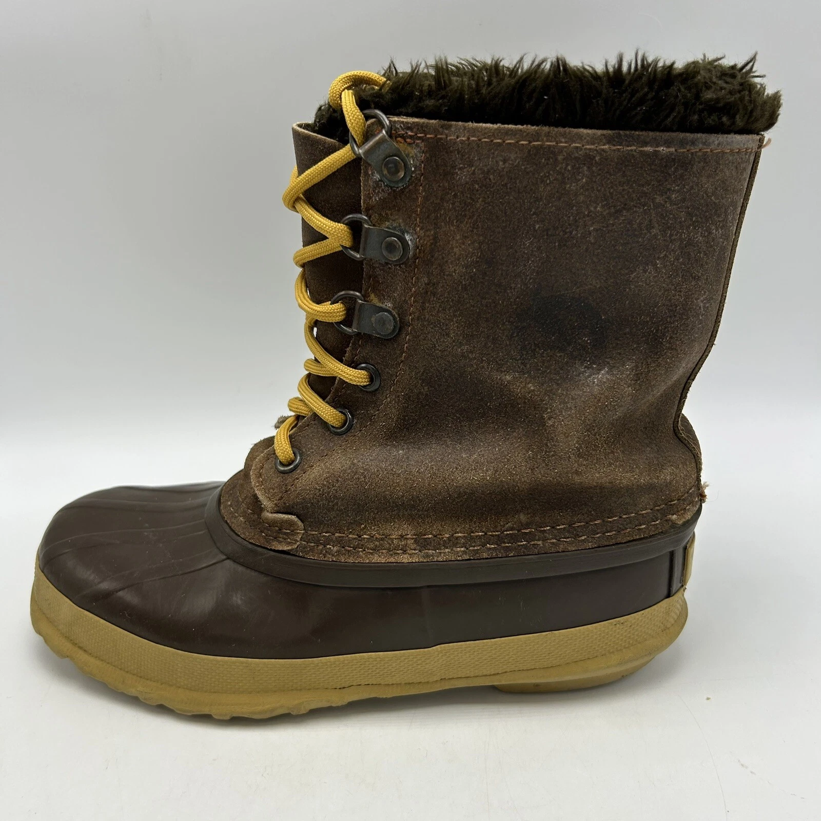 Eddie Bauer Boots Mens 5 Leather Duck Sorel Liner M 5 Snow Winter Waterproof