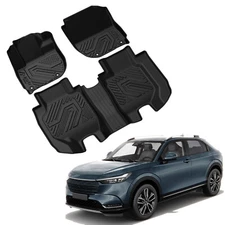 LASFIT Floor Mats for Honda HR-V 2016-2022 1st & 2nd Row Custom All Weather