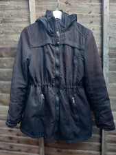 Jessica Simpson Women's Black Warm Winter Parka Y2k (hooded)