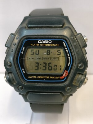 CASIO LCD DIGITAL QUARTZ DW-290 JAPAN MEN'S FULL WORKING, STRAP