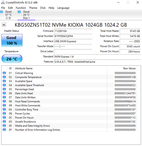 Kioxia BG5 256GB 512GB 1TB M.2 2230 NVMe PCIe Gen4 x 4 Steam Deck Surface Laptop - Afbeelding 23 van 23