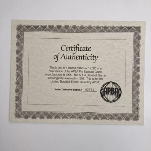 VTG 1996 APBA Pro Baseball Game 95 Season Limited Edition Open Box Never Played - Picture 14 of 22
