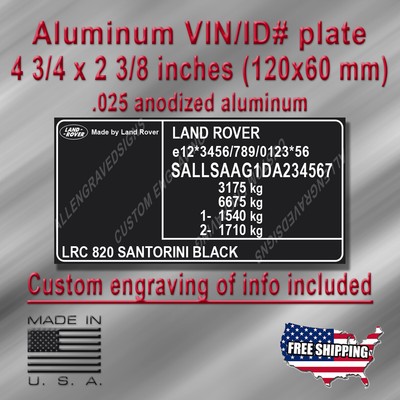 Vin land rover