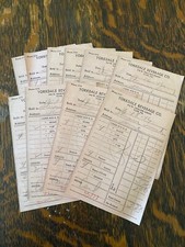Lot of 10 Vintage Receipts Yorkdale Beverage Co Soda York PA 1946