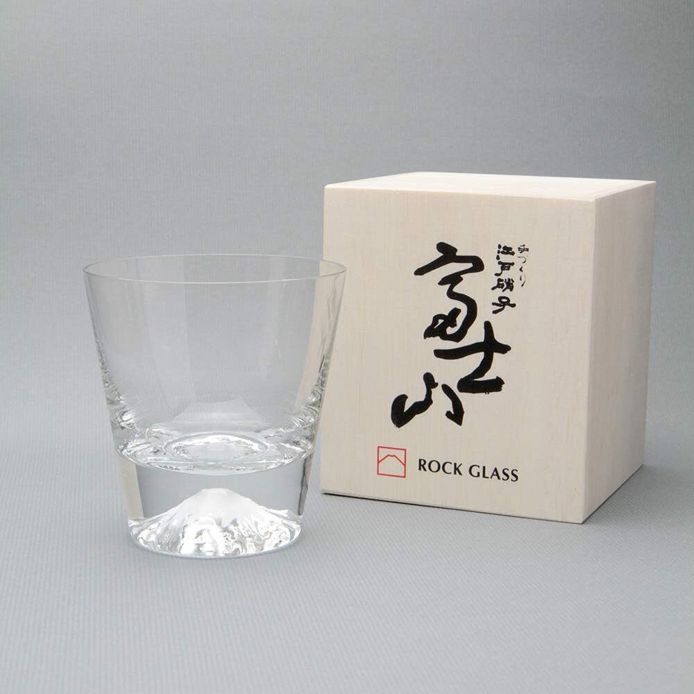 Tajima Glass Fuji Mountain Rock Glass TG15-015-R New From Japan | eBay